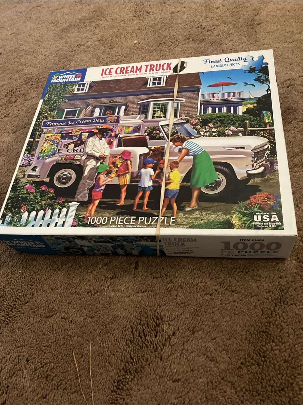 Ice cream truck puzzle larger handheld pieces 1000 pieces